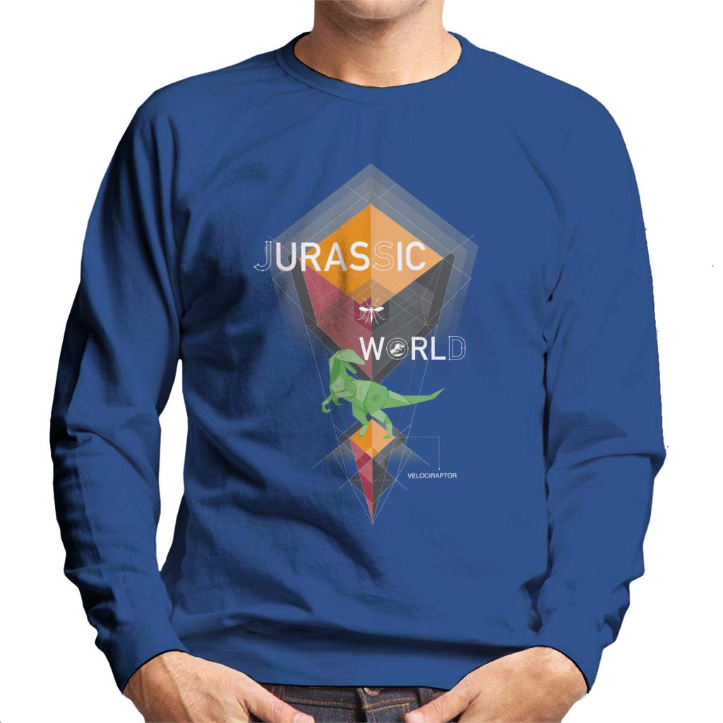 Jurassic World Velociraptor Prism Aesthetic Men's Sweatshirt product image 4