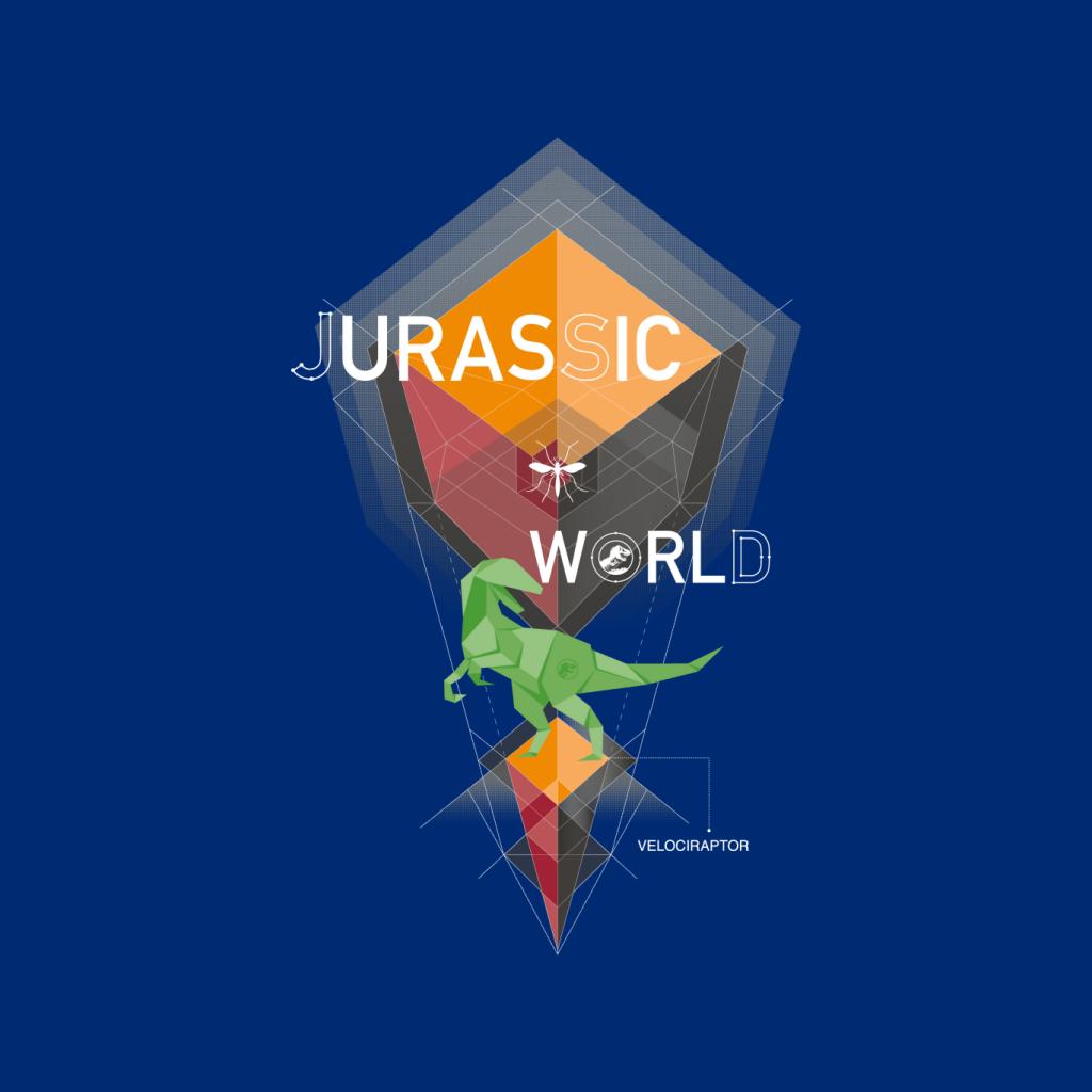 Jurassic World Velociraptor Prism Aesthetic Men's Sweatshirt product image 5