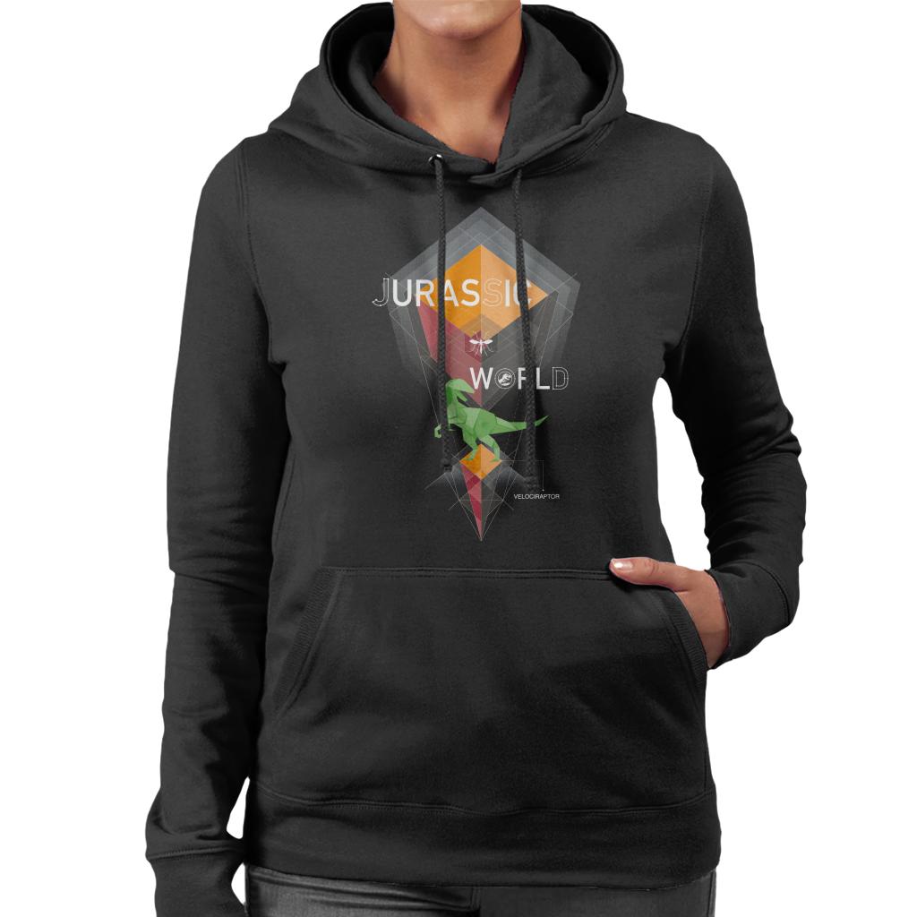 Jurassic World Velociraptor Prism Aesthetic Women's Hooded product image 1