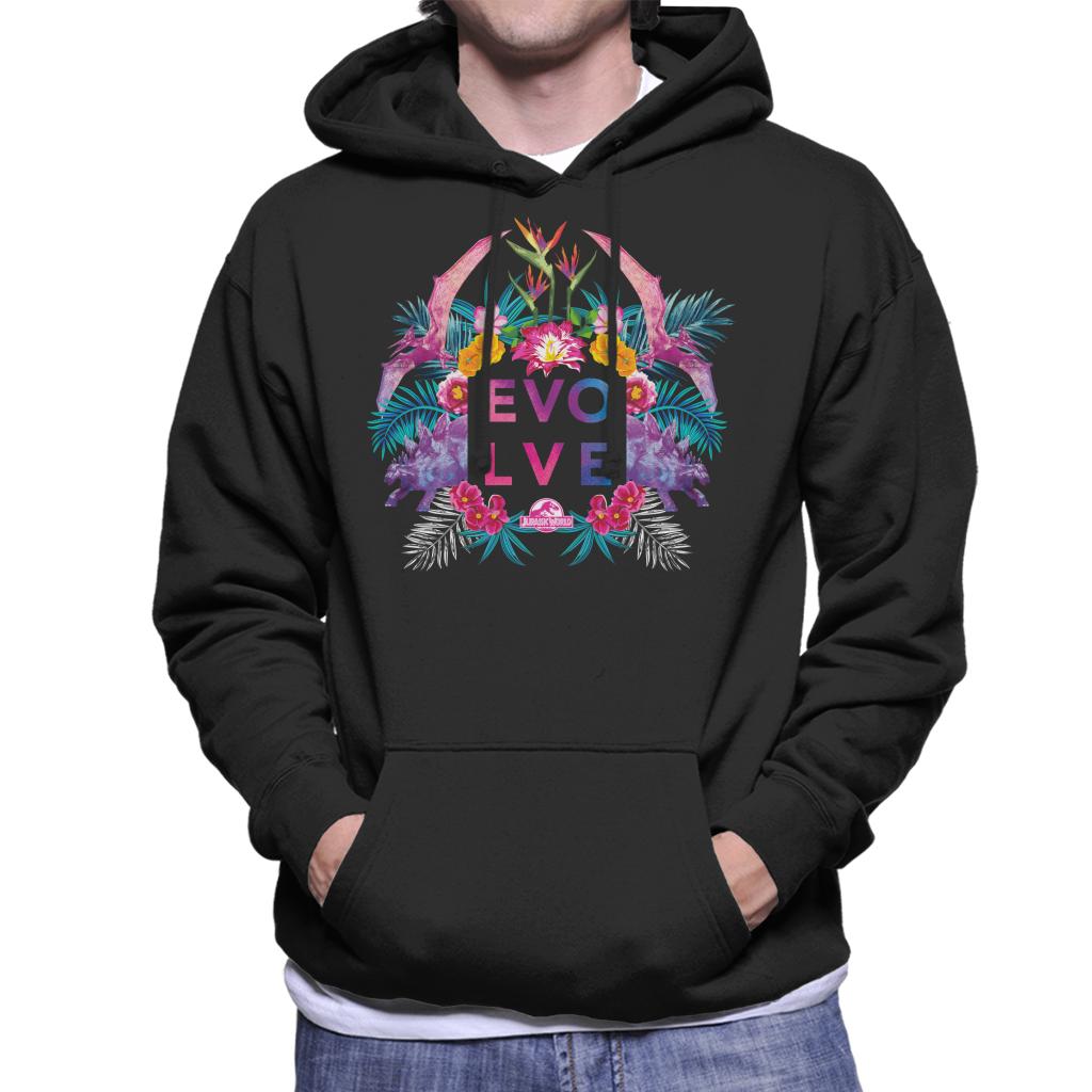 Jurassic Park Evolve Floral Aesthetic Men's Hooded product image 1