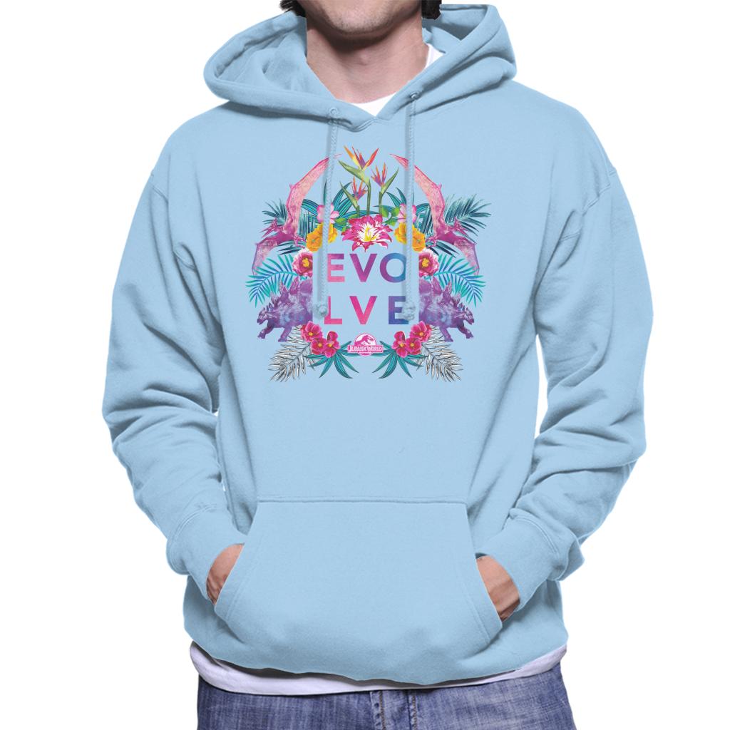 Jurassic Park Evolve Floral Aesthetic Men's Hooded product image 4