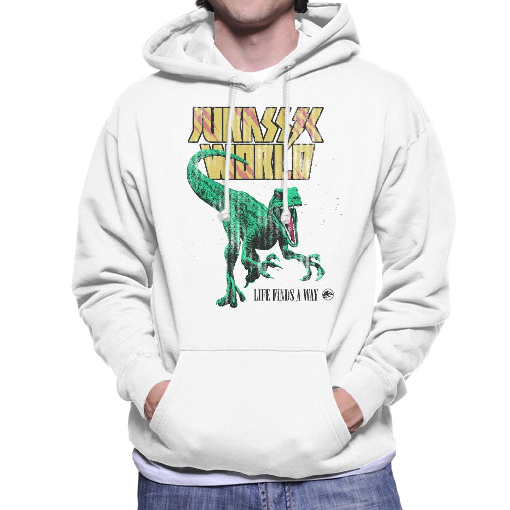 Jurassic World Velociraptor Life Finds A Way Men's Hooded product image 1