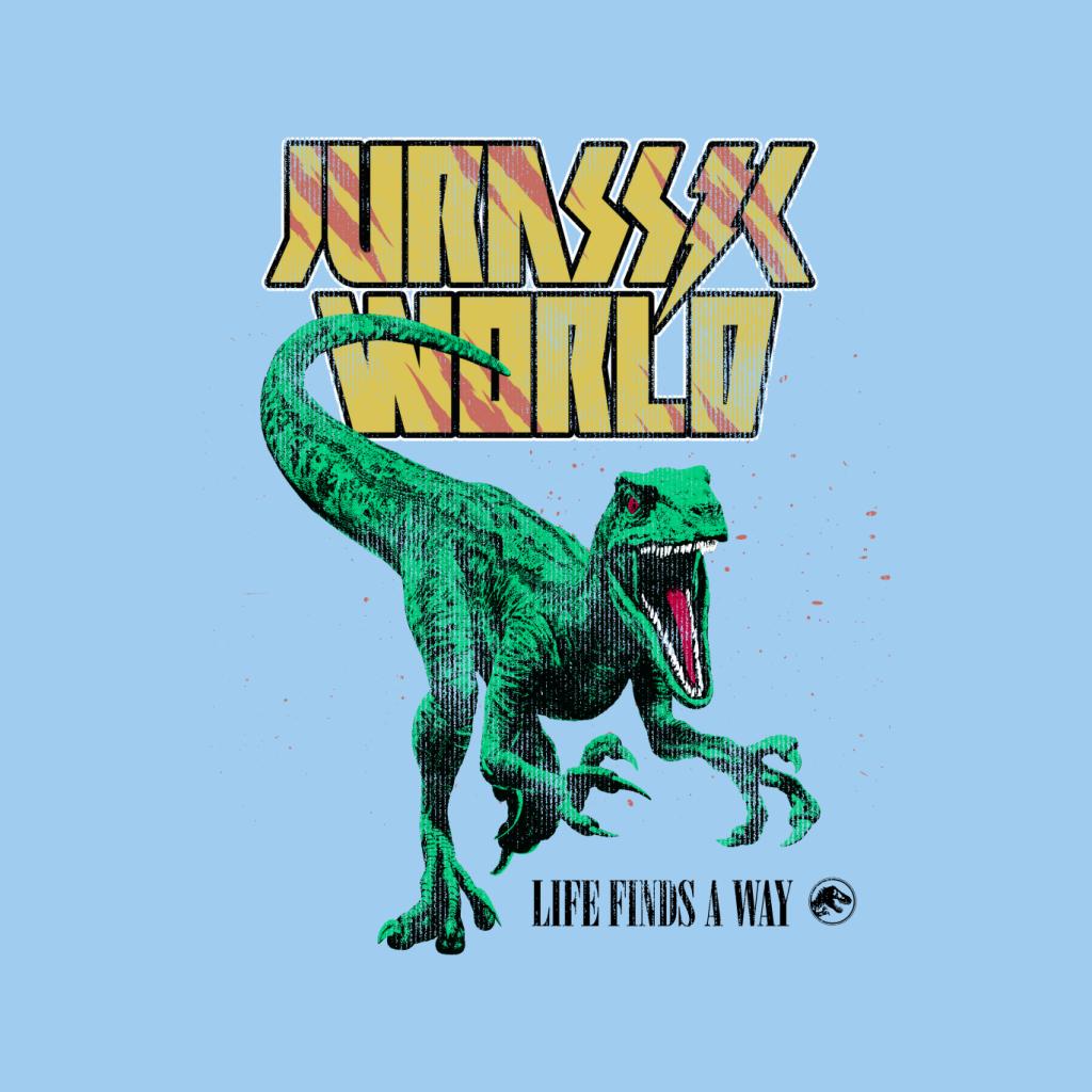 Jurassic World Velociraptor Life Finds A Way Men's T-Shirt product image 5