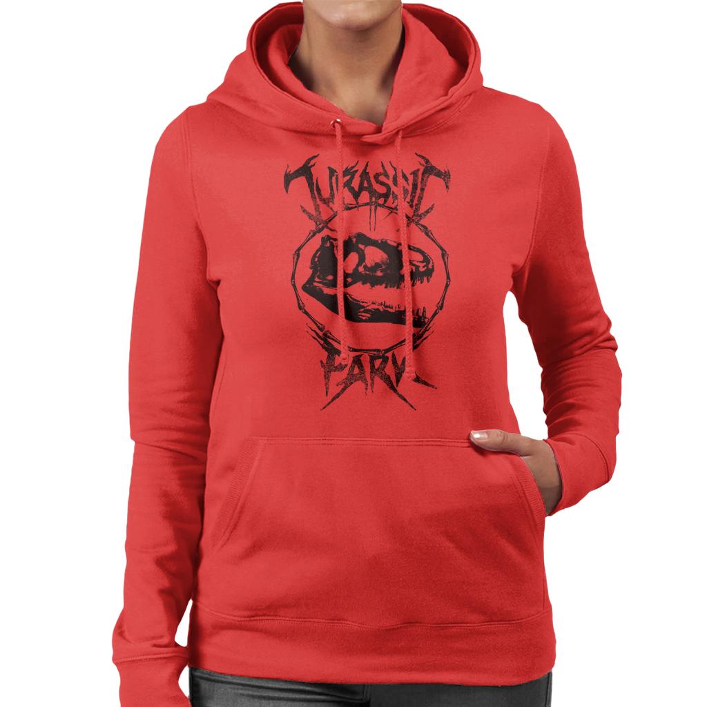 Jurassic Park T Rex Fossil Logo Women's Hooded Sweatshirt product image 6
