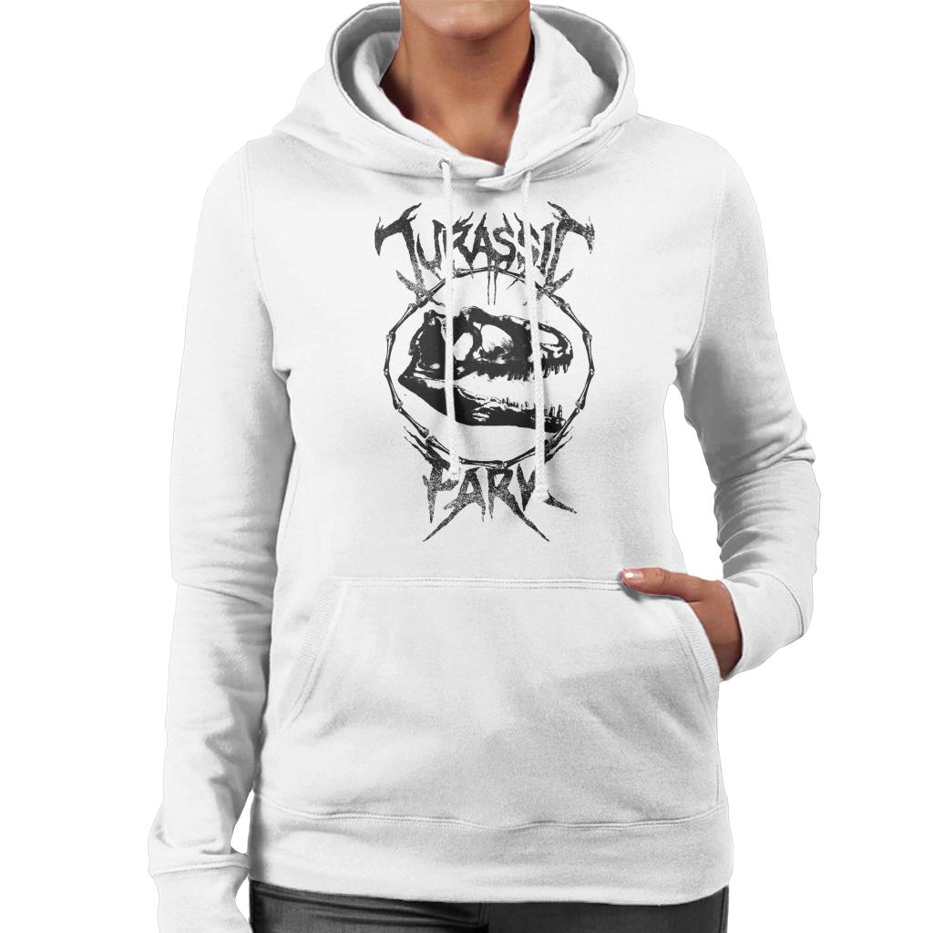 Jurassic Park T Rex Fossil Logo Women's Hooded Sweatshirt product image 1