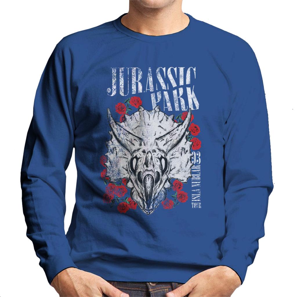 Jurassic Park Triceratops Roses Men's Sweatshirt product image 4