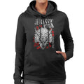 Jurassic Park Triceratops Roses Women's Hooded Sweatshirt product image 1