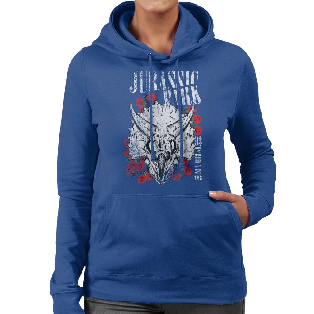 Jurassic Park Triceratops Roses Women's Hooded Sweatshirt product image 4