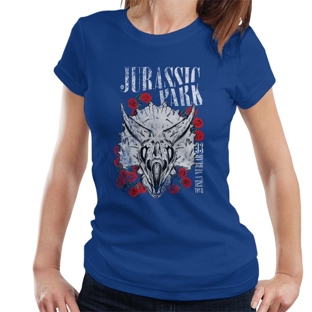 Jurassic Park Triceratops Roses Women's T-Shirt product image 4