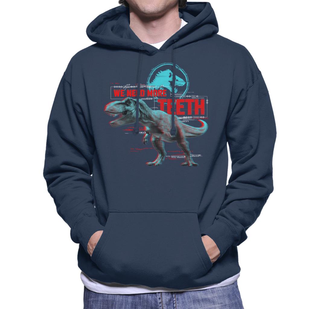 Jurassic Park T Rex We Need More Teeth Men's Hooded product image 4