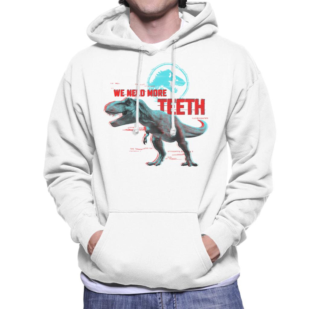 Jurassic Park T Rex We Need More Teeth Men's Hooded product image 1