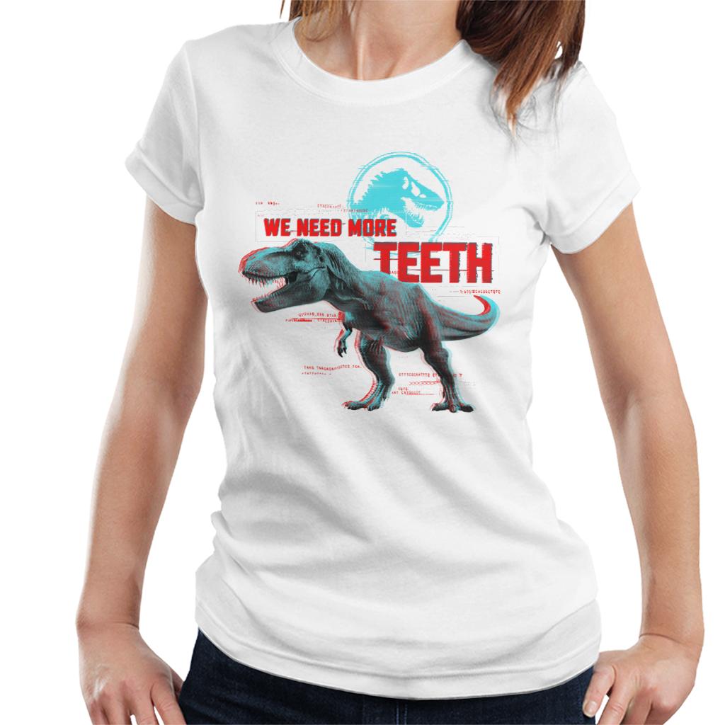 Jurassic Park T Rex We Need More Teeth Women's T-Shirt product image 1