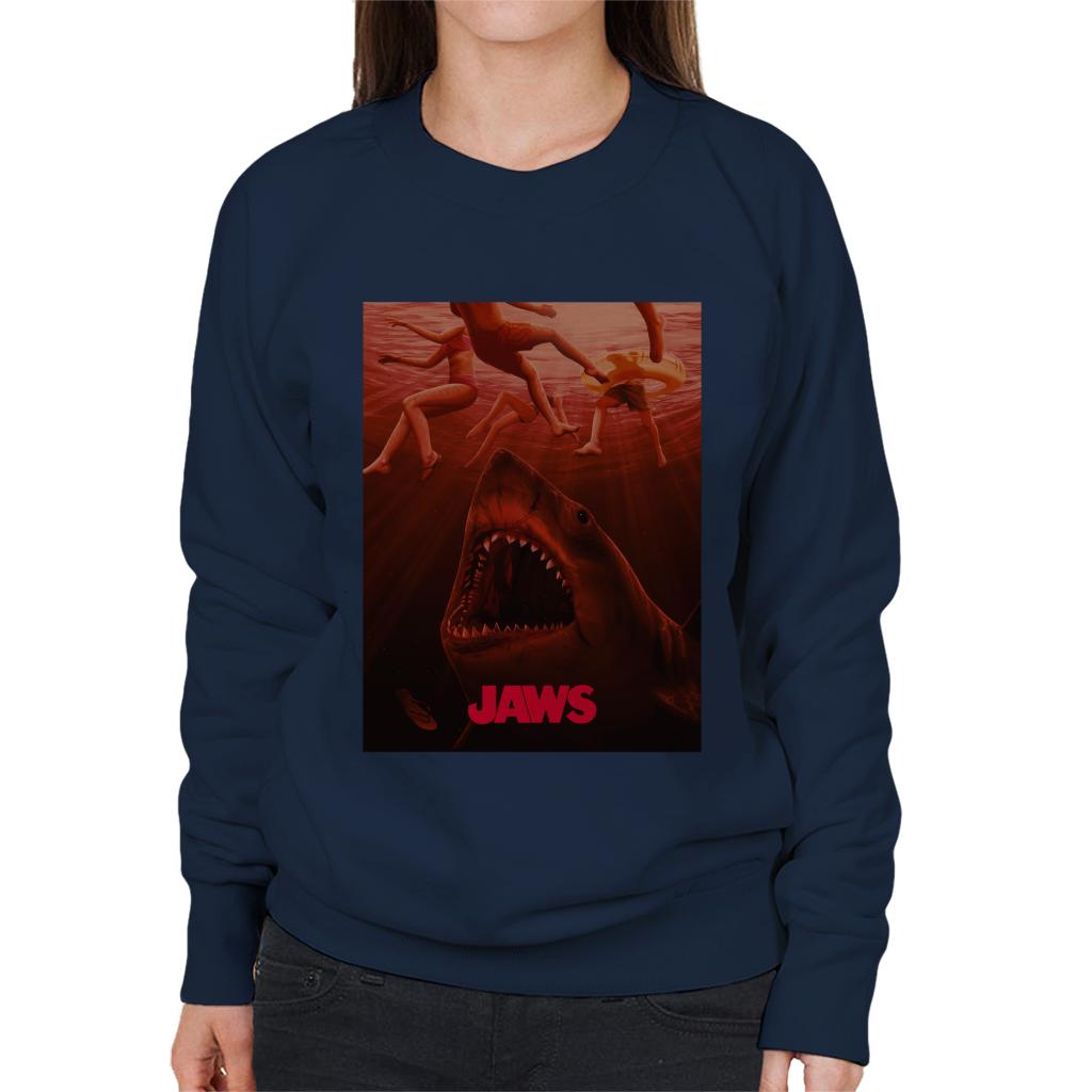 Jaws Under The Water Women's Sweatshirt
