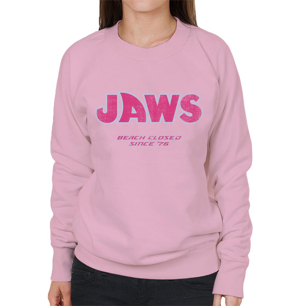 Jaws Beach Closed Since 76 Women's Sweatshirt