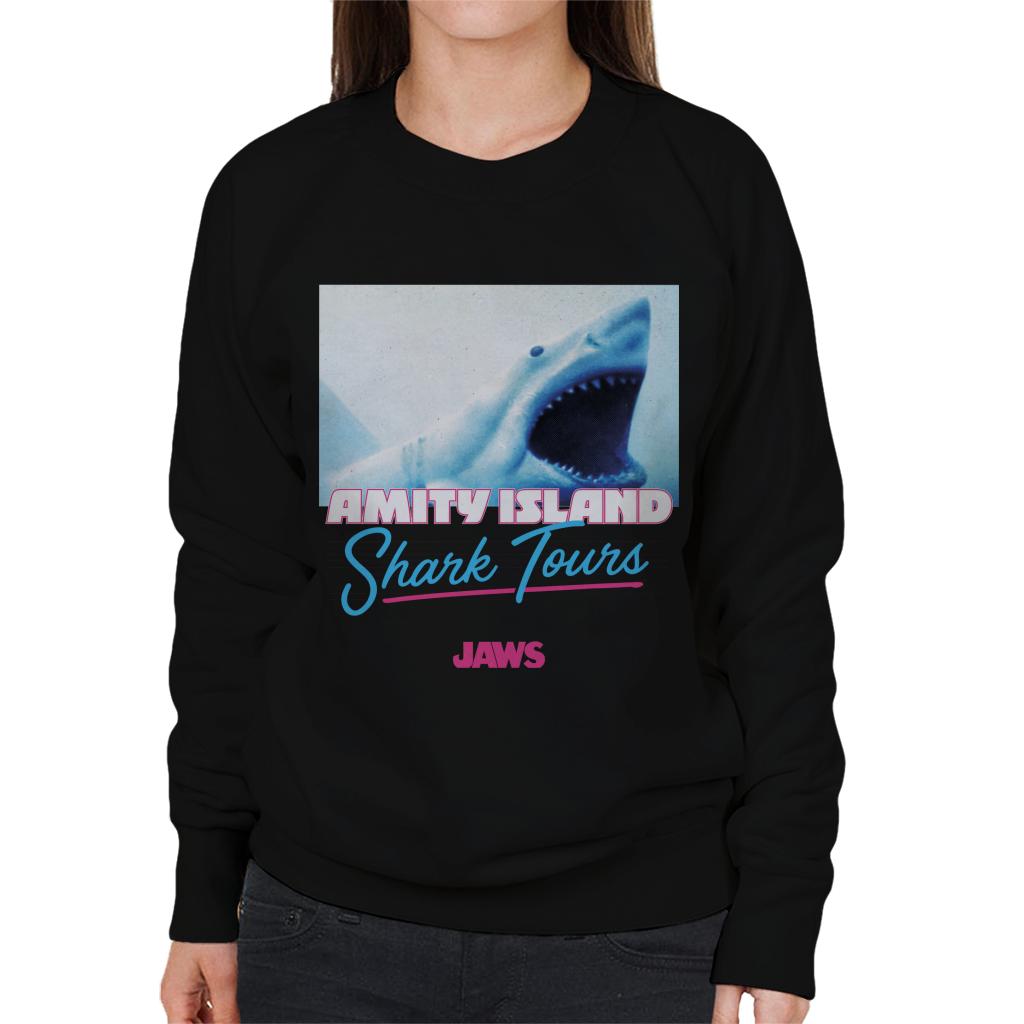 Jaws Amity Island Shark Tours Women's Sweatshirt