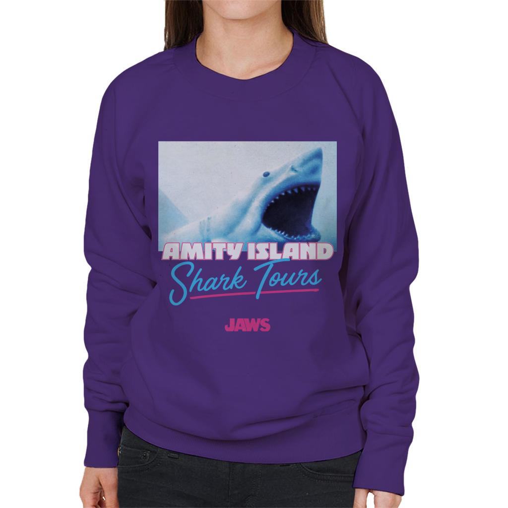 Jaws Amity Island Shark Tours Women's Sweatshirt