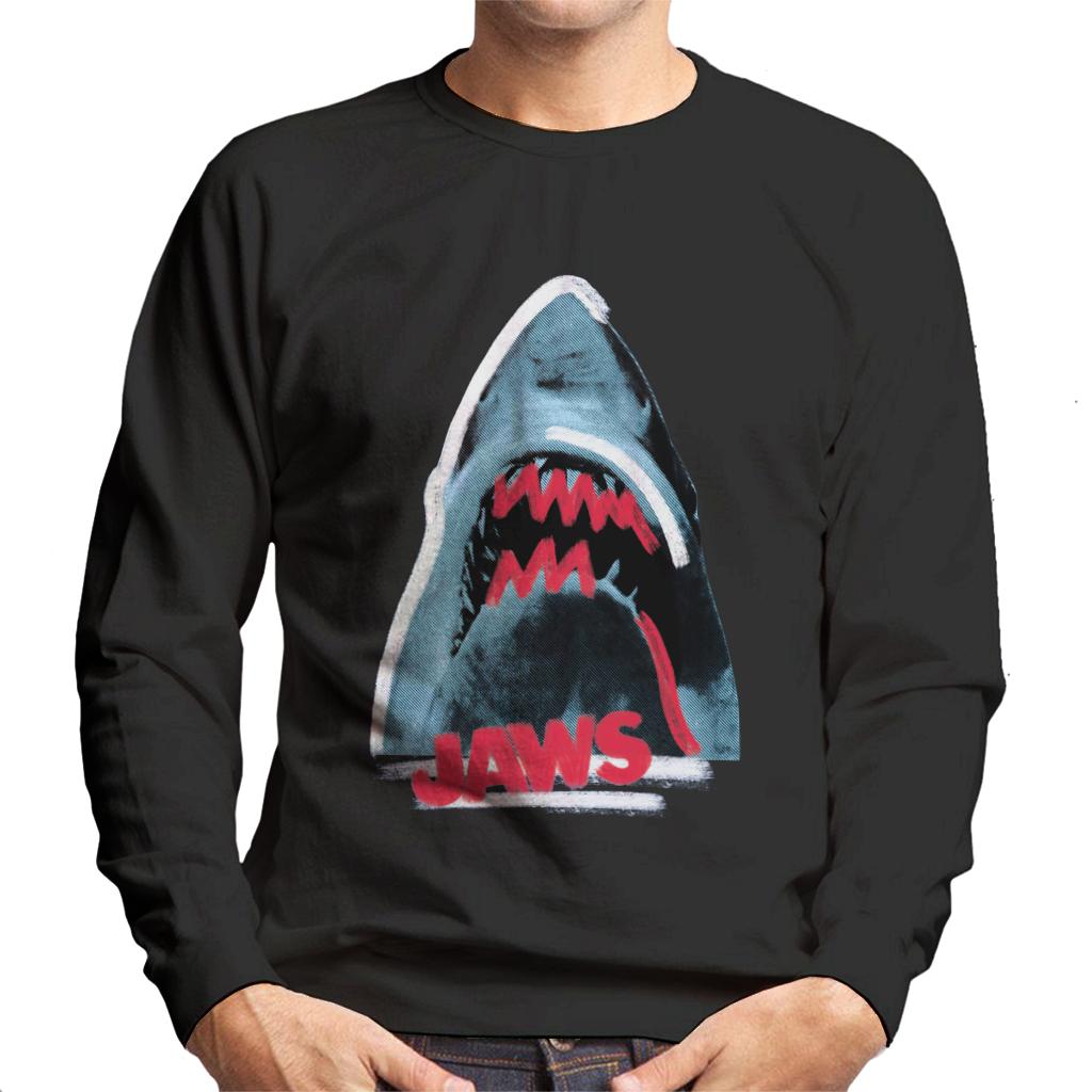 Jaws Red Teeth Men's Sweatshirt