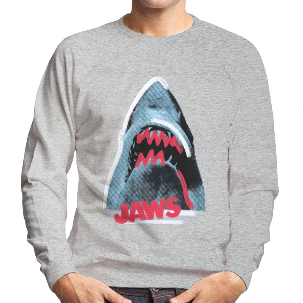 Jaws Red Teeth Men's Sweatshirt