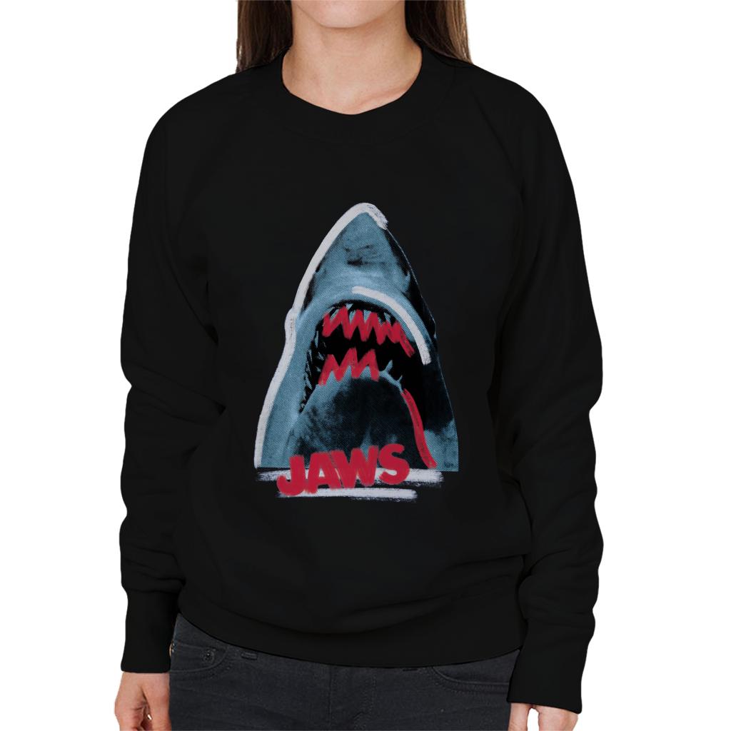 Jaws Red Teeth Women's Sweatshirt