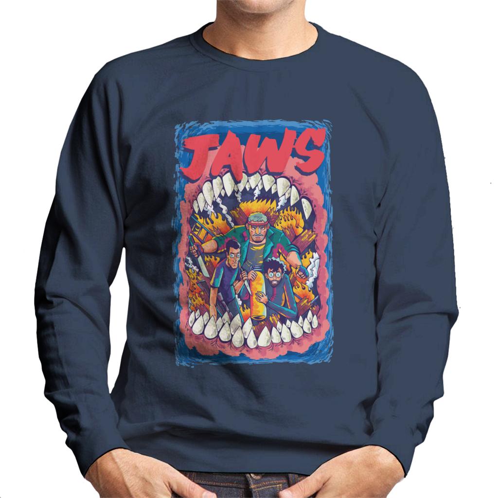 Jaws On Fire Men's Sweatshirt