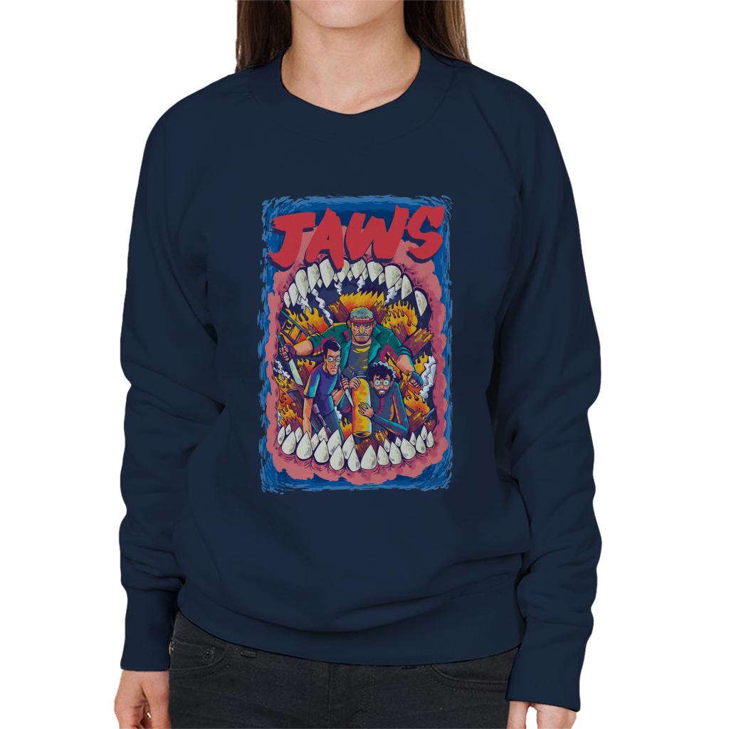 Jaws On Fire Women's Sweatshirt