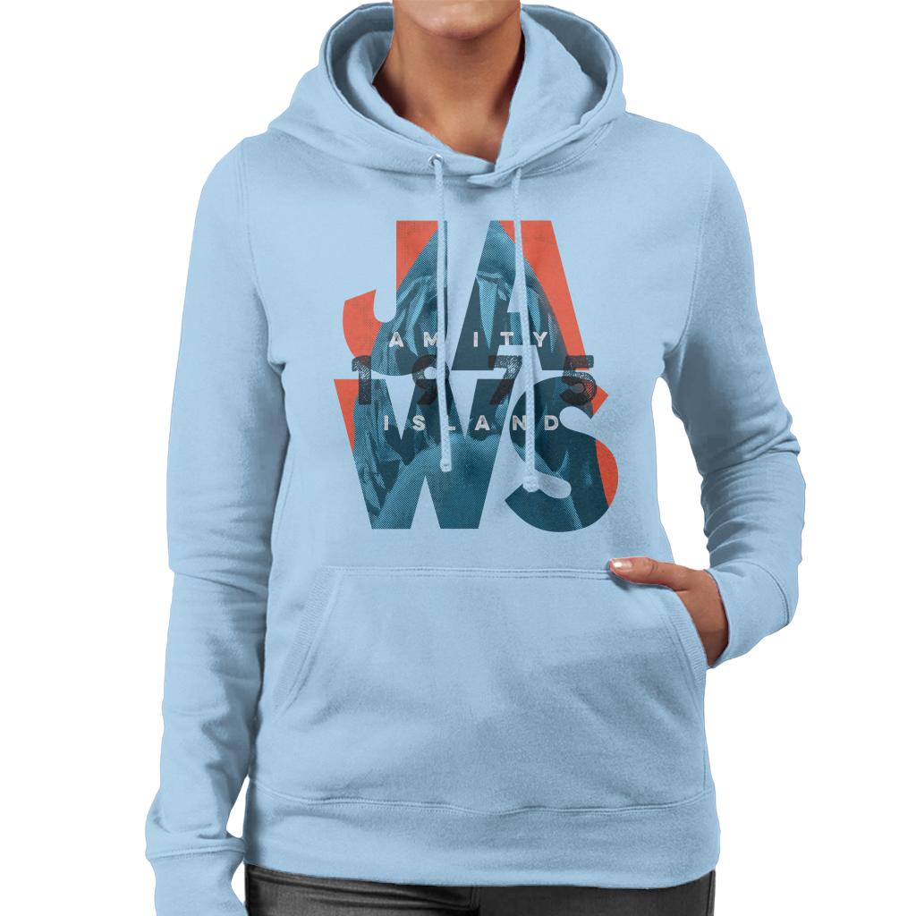 Jaws 1975 Amity Island Women's Hooded Sweatshirt
