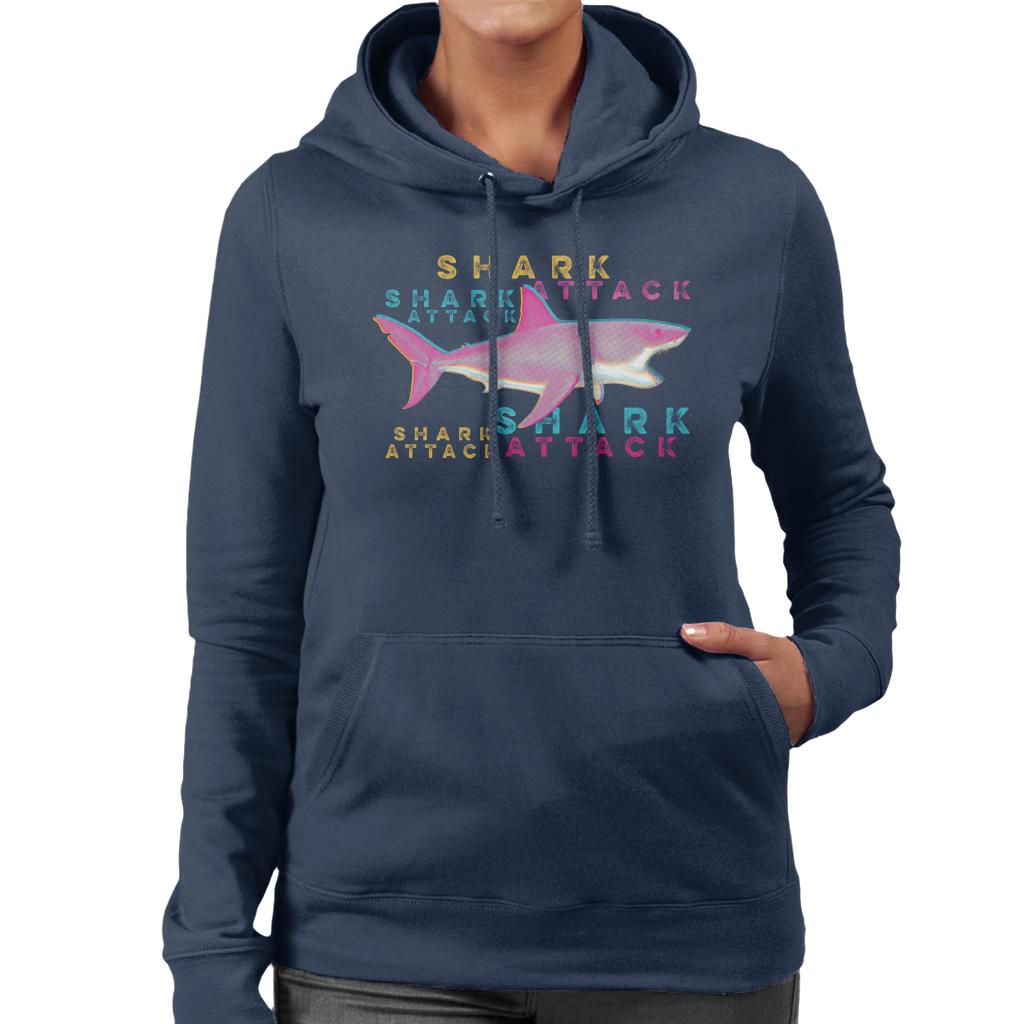 Jaws Shark Attack Women's Hooded Sweatshirt
