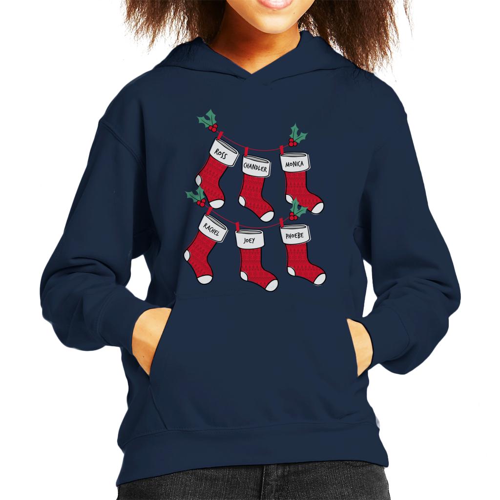 Friends Christmas Stockings Kid's Hooded Sweatshirt product image 1
