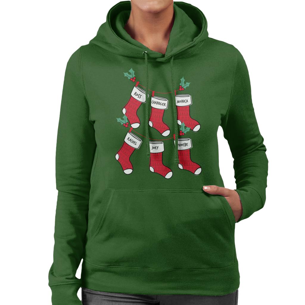 Friends Christmas Stockings Women's Hooded Sweatshirt product image 4