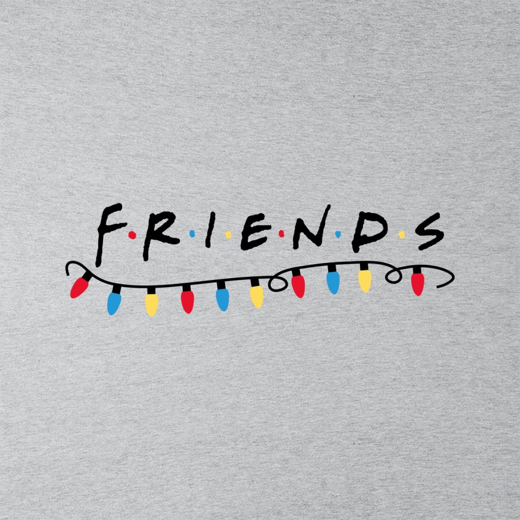 Friends Christmas Logo Festive Lights Men's Hooded product image 2