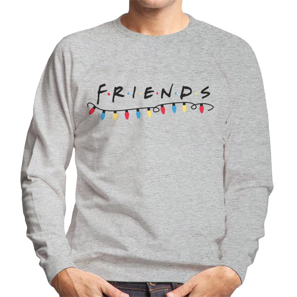 Friends Christmas Logo Festive Lights Men's Sweatshirt product image 1
