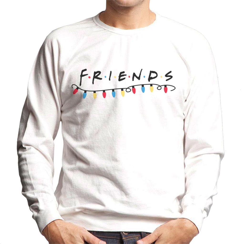 Friends Christmas Logo Festive Lights Men's Sweatshirt product image 4