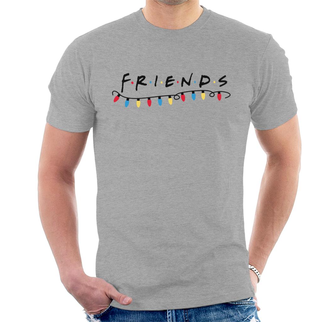 Friends Christmas Logo Festive Lights Men's T-Shirt product image 1
