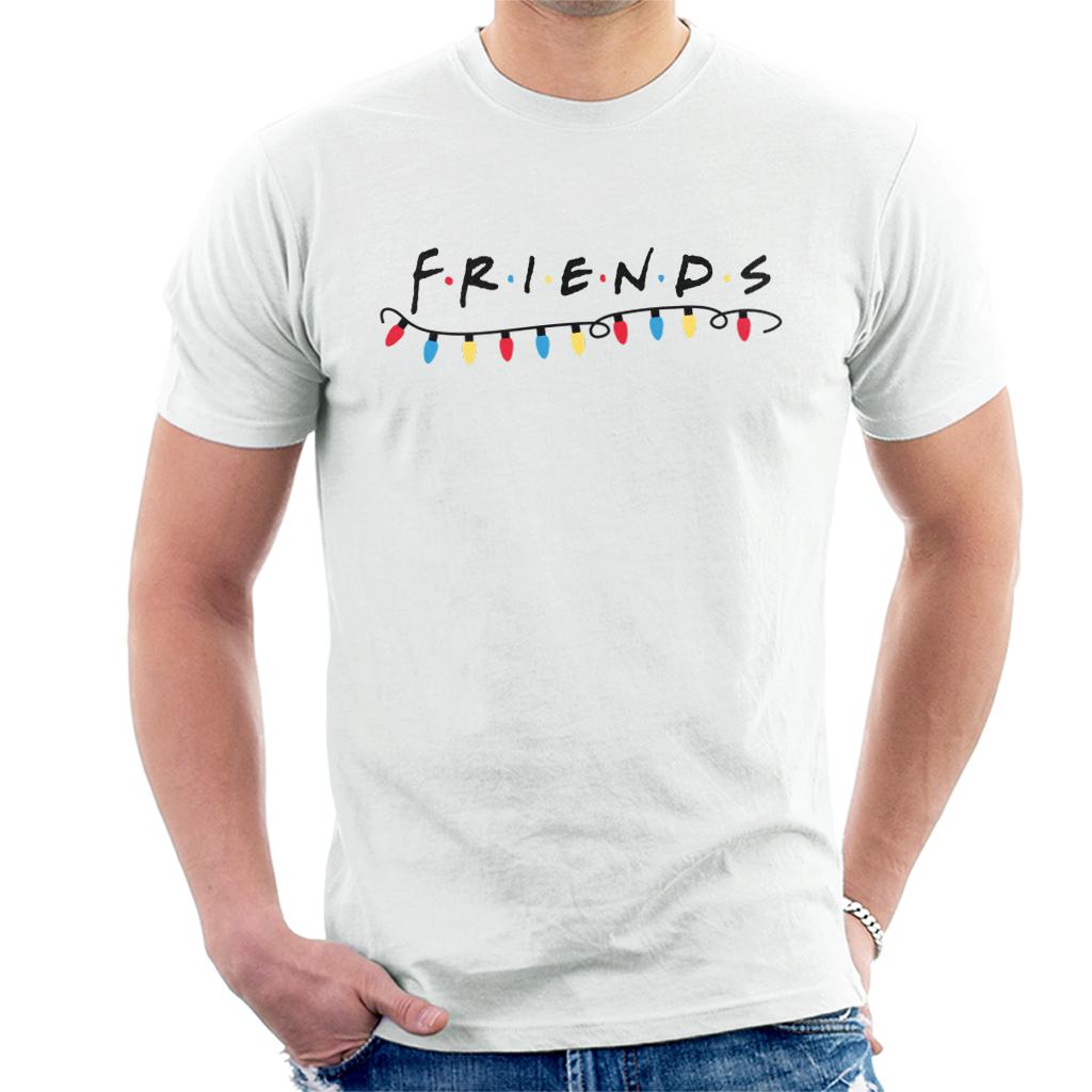 Friends Christmas Logo Festive Lights Men's T-Shirt product image 4