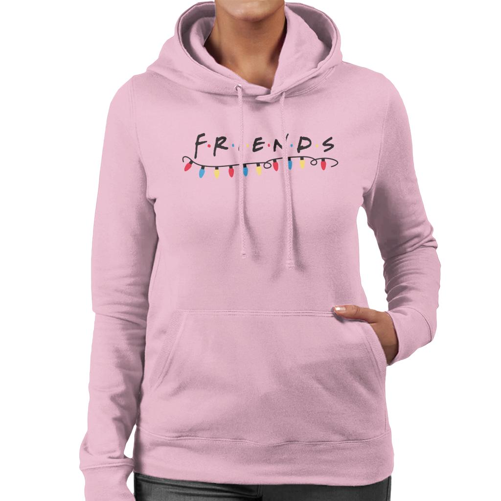 Friends Christmas Logo Festive Lights Women's Hooded product image 6