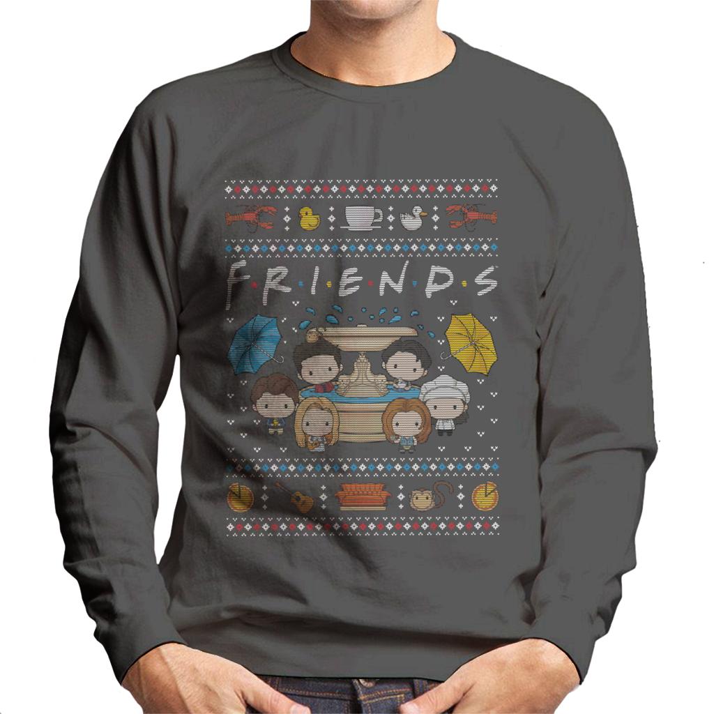 Friends Christmas Opening Scene Men's Sweatshirt product image 4