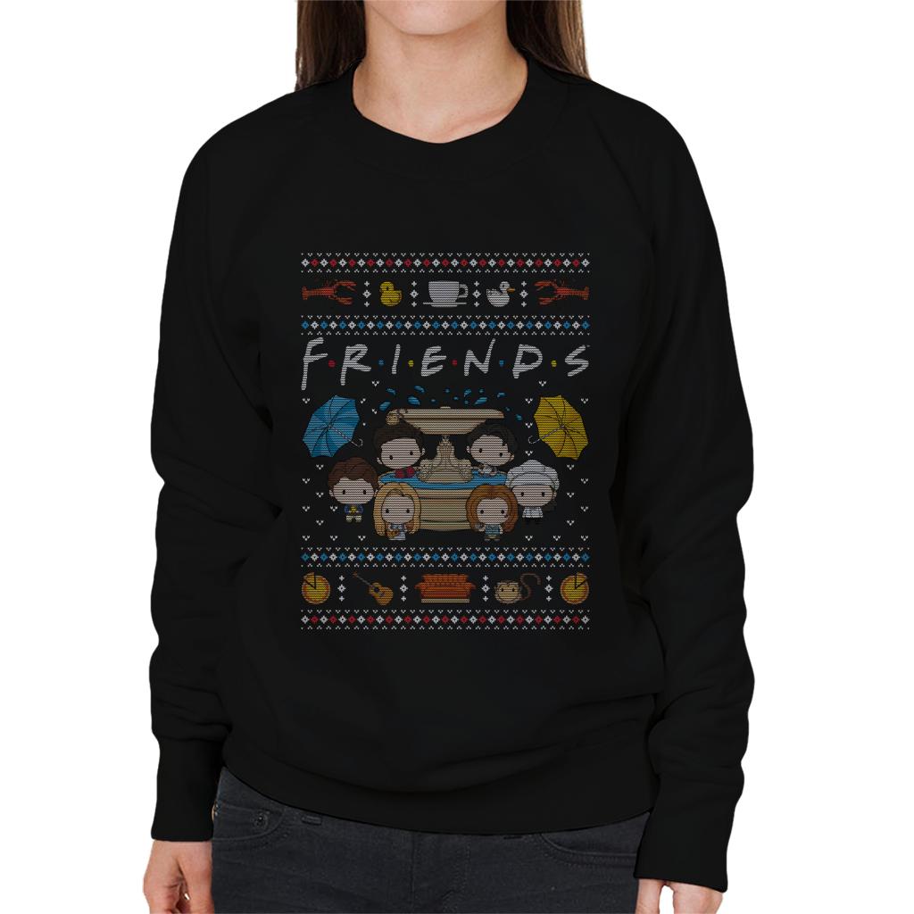 Friends Christmas Opening Scene Women's Sweatshirt product image 1