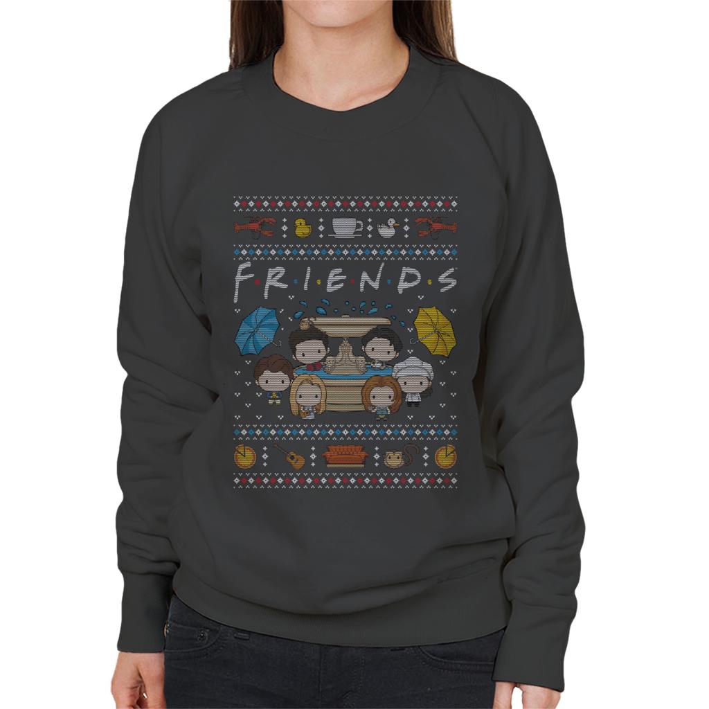 Friends Christmas Opening Scene Women's Sweatshirt product image 4