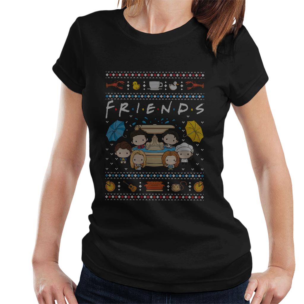 Friends Christmas Opening Scene Women's T-Shirt product image 1