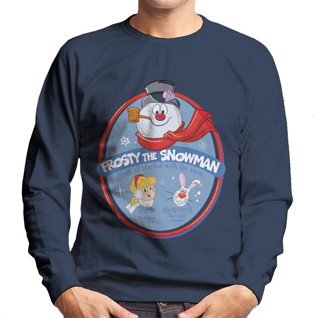 Frosty The Snowman It All Started With Snow Men's Sweatshirt product image 4