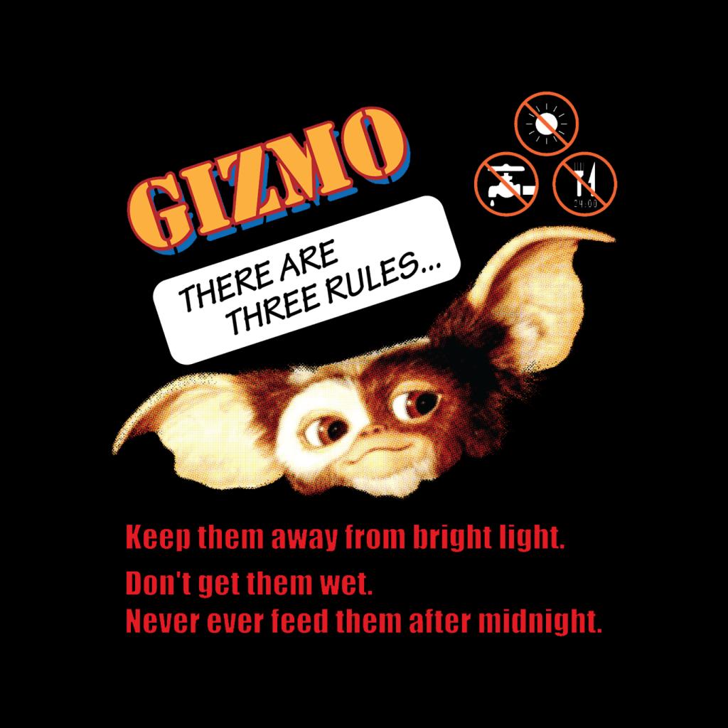 Gremlins Gizmo There Are Three Rules Men's T-Shirt product image 2