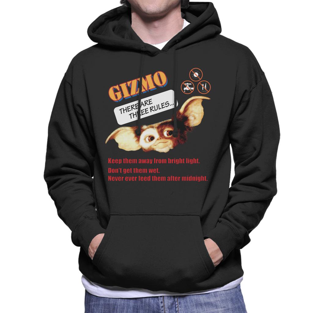 Gremlins Gizmo There Are Three Rules Men's Hooded Sweatshirt product image 1