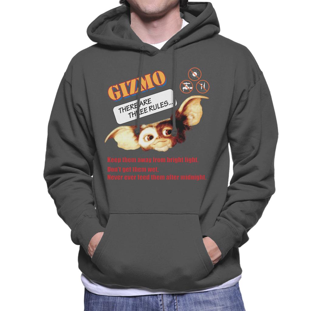 Gremlins Gizmo There Are Three Rules Men's Hooded Sweatshirt product image 4