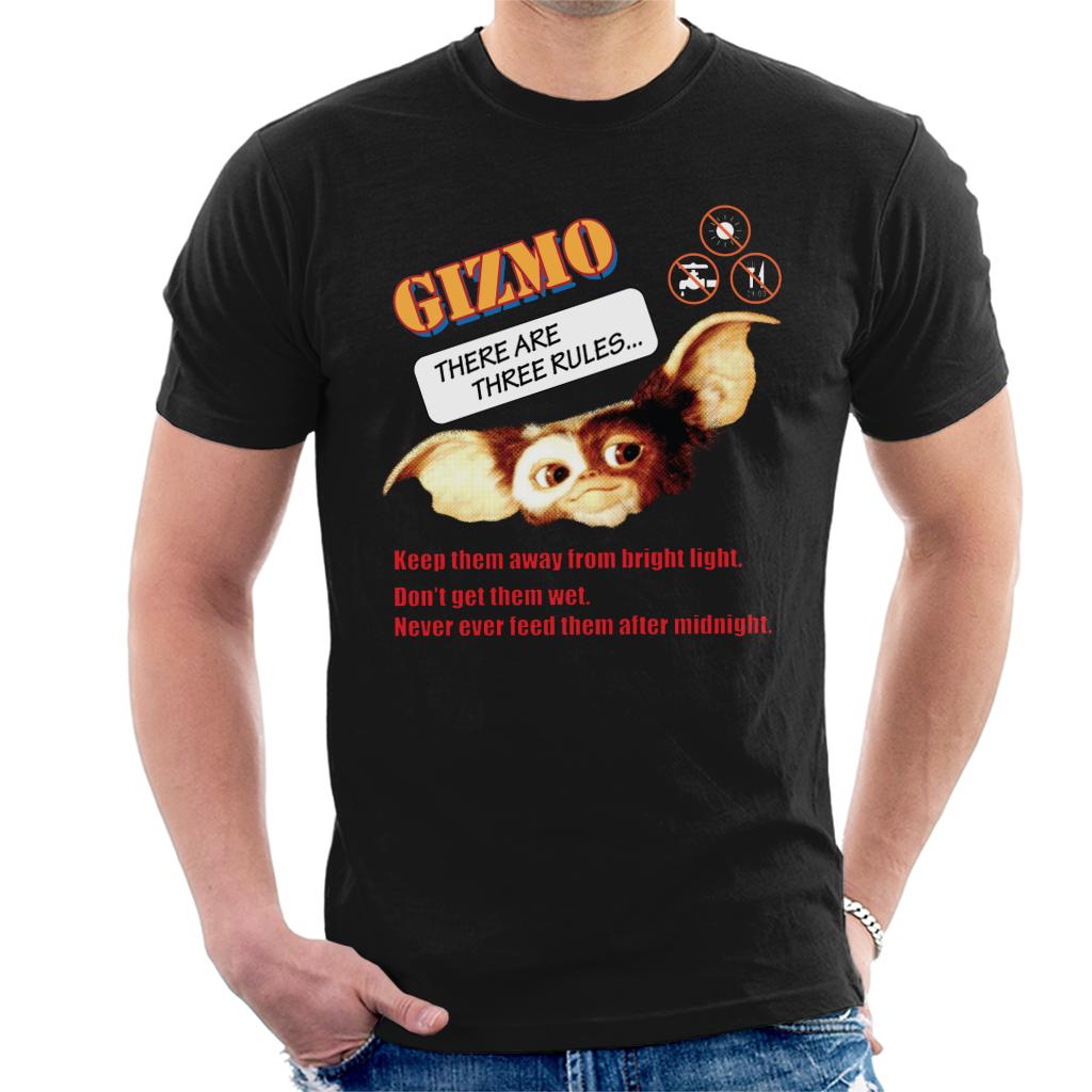 Gremlins Gizmo There Are Three Rules Men's T-Shirt product image 1