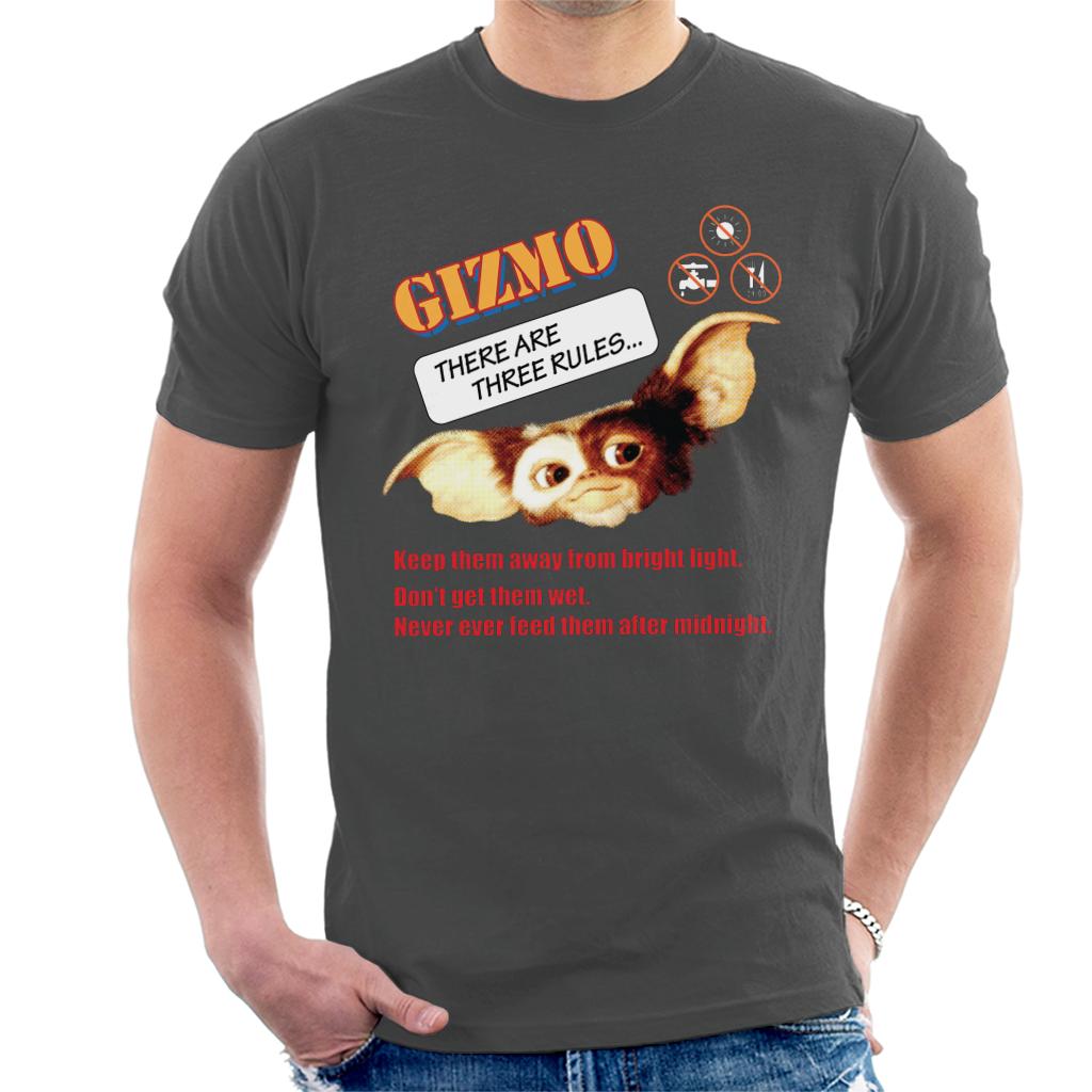 Gremlins Gizmo There Are Three Rules Men's T-Shirt product image 4