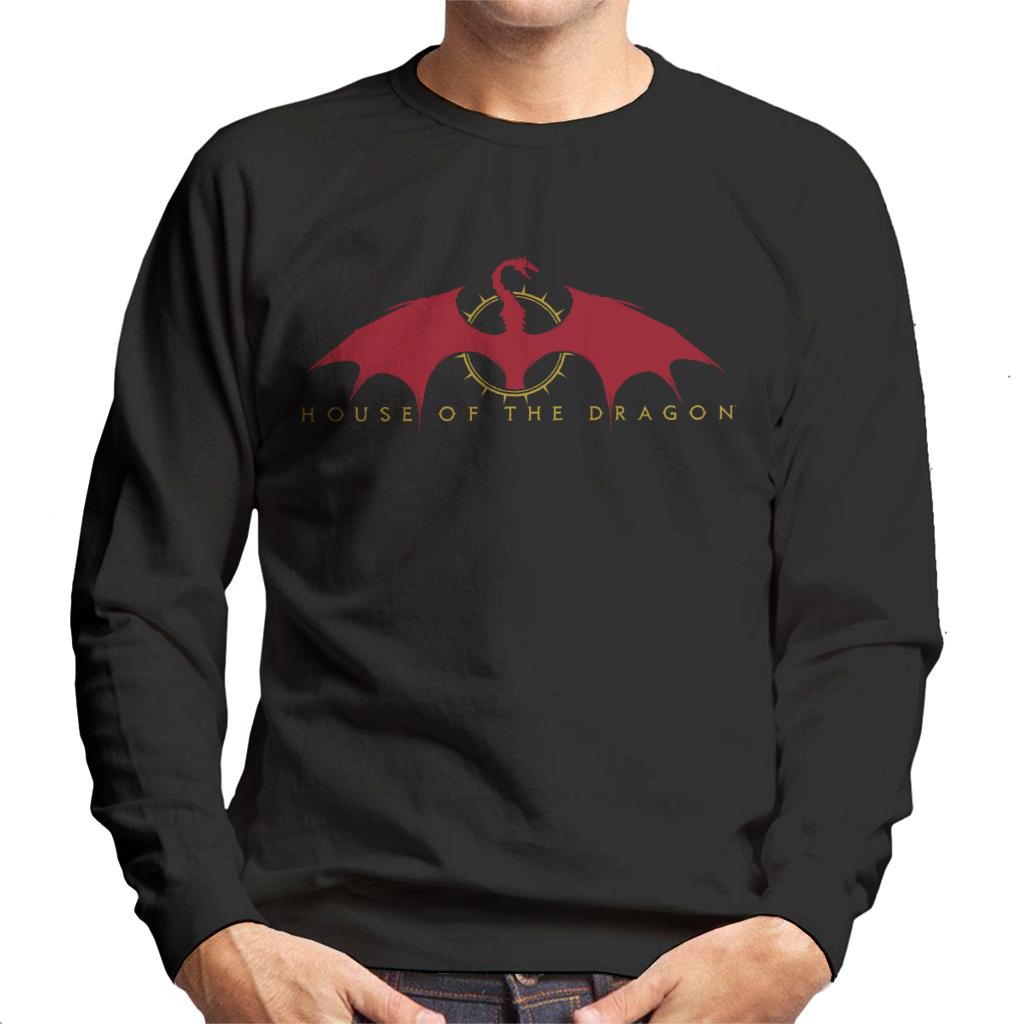 House Of The Dragon Caraxes Red Silhouette Men's Sweatshirt product image 1