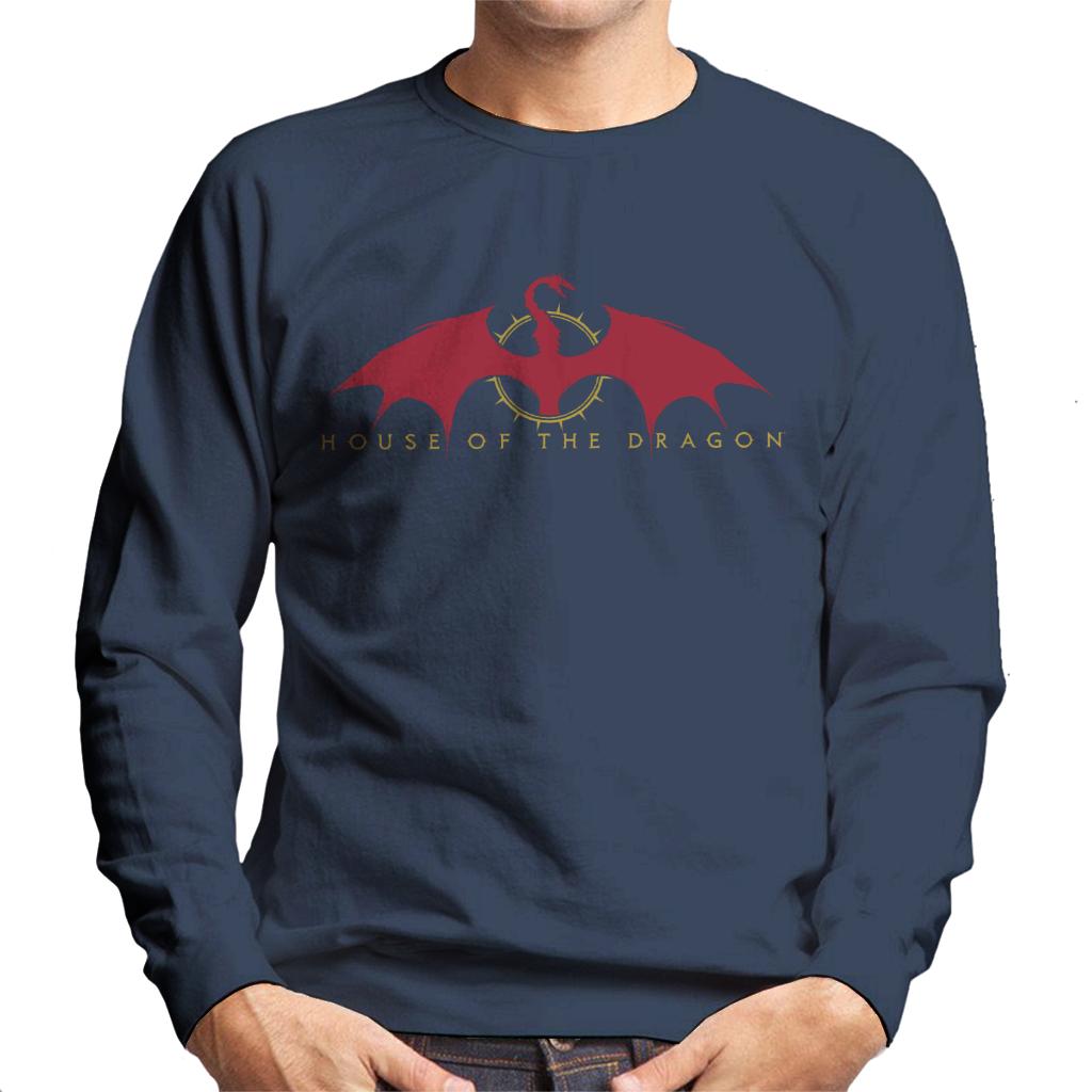House Of The Dragon Caraxes Red Silhouette Men's Sweatshirt product image 6