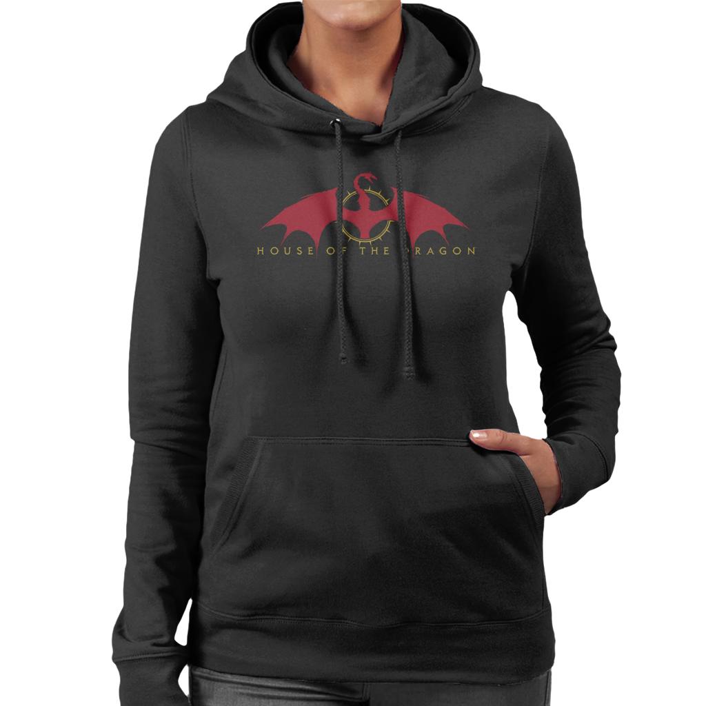 House Of The Dragon Caraxes Red Silhouette Women's Hooded product image 1