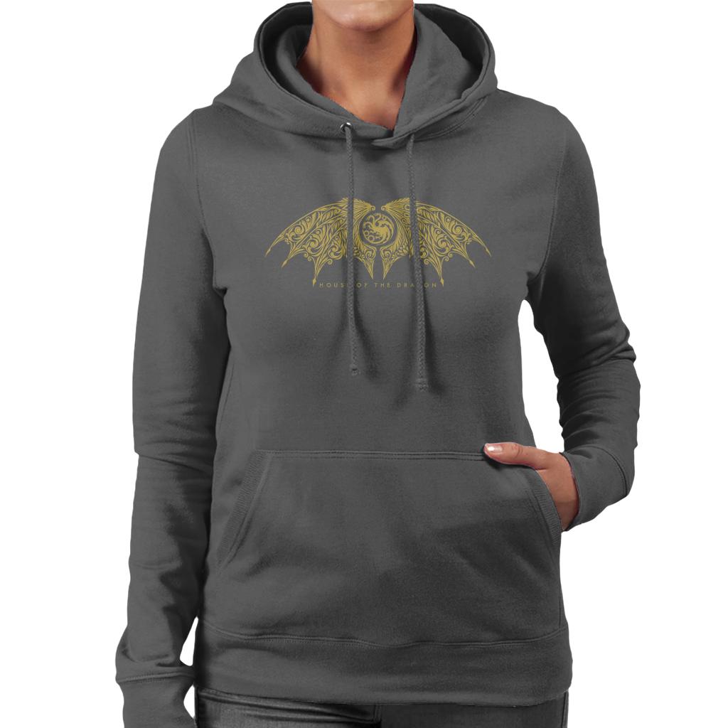 House Of The Dragon Emblem Wing Women's Hooded Sweatshirt product image 4