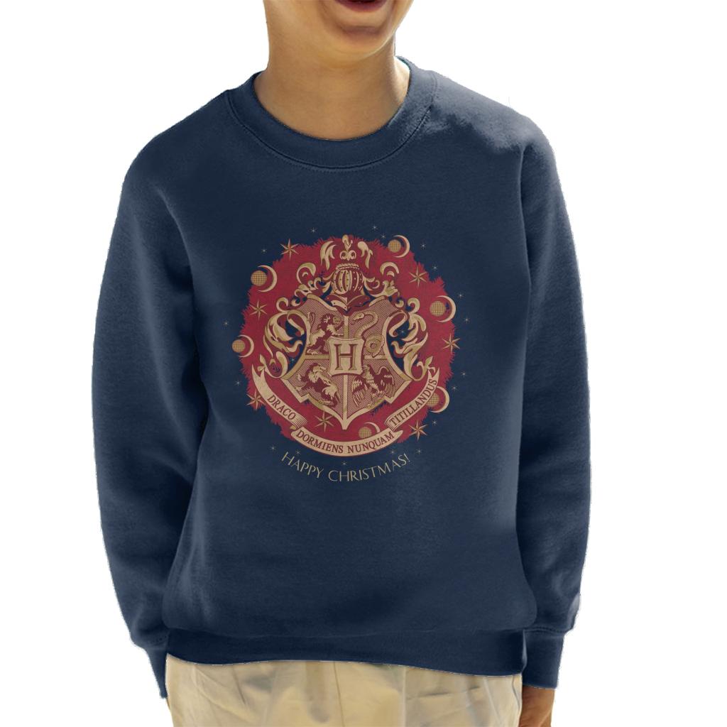 Harry Potter Christmas Hogwarts Crest Kid's Sweatshirt product image 6